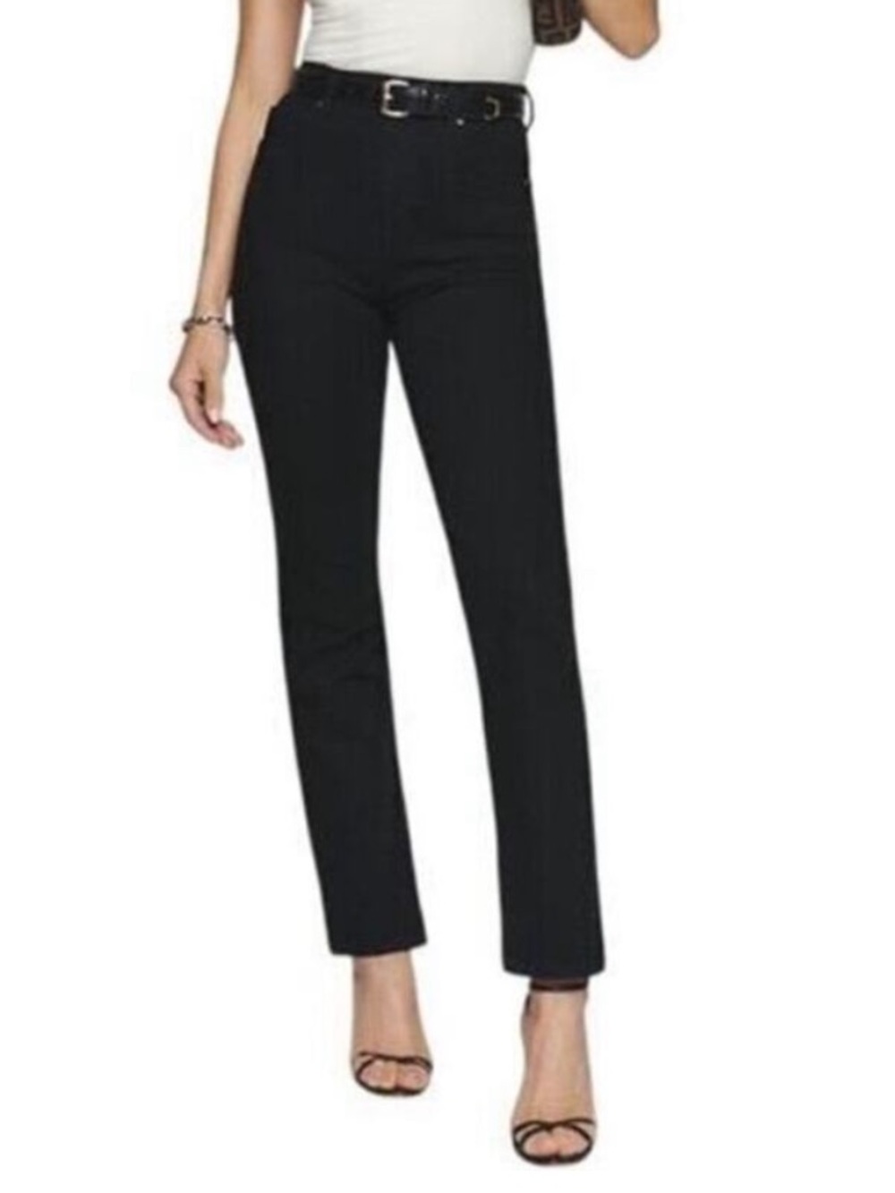Reformation Liza High Straight in Black
